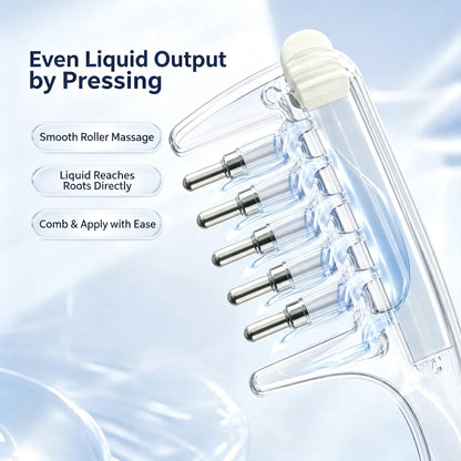 Refillable Scalp Liquid Applicator Massage Comb for Hair Root Oil Care