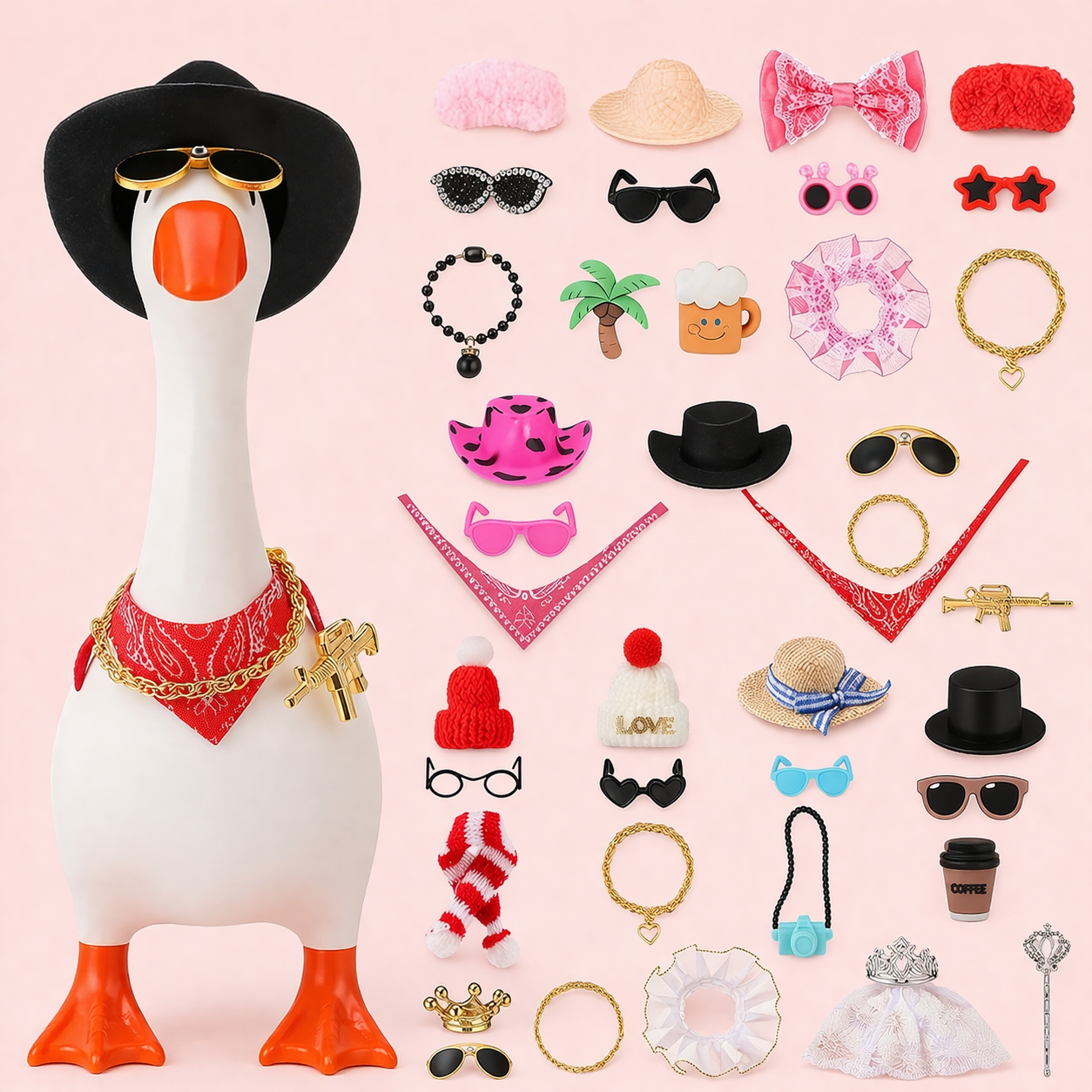 DIY Dress-Up Desk Goose — Magnetic Fun + DIY Decor Accessories💖
