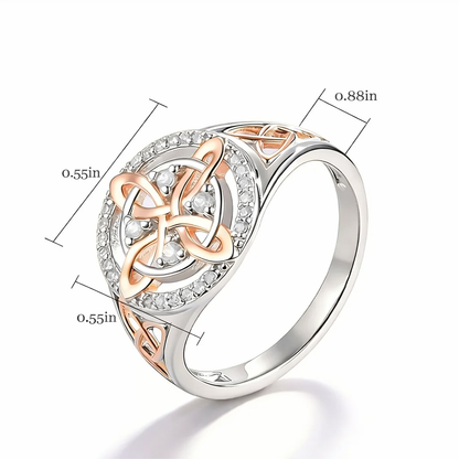 LOVILDS New Elegant Two-Tone Knot Ring – Perfect Gift | 50% Off🎁