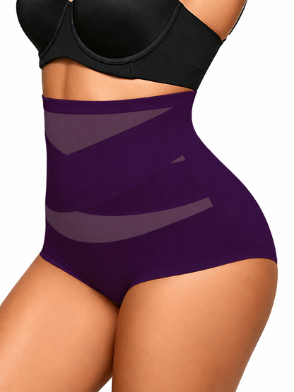 High-Waisted Cross-Front Tummy-Control Underwear