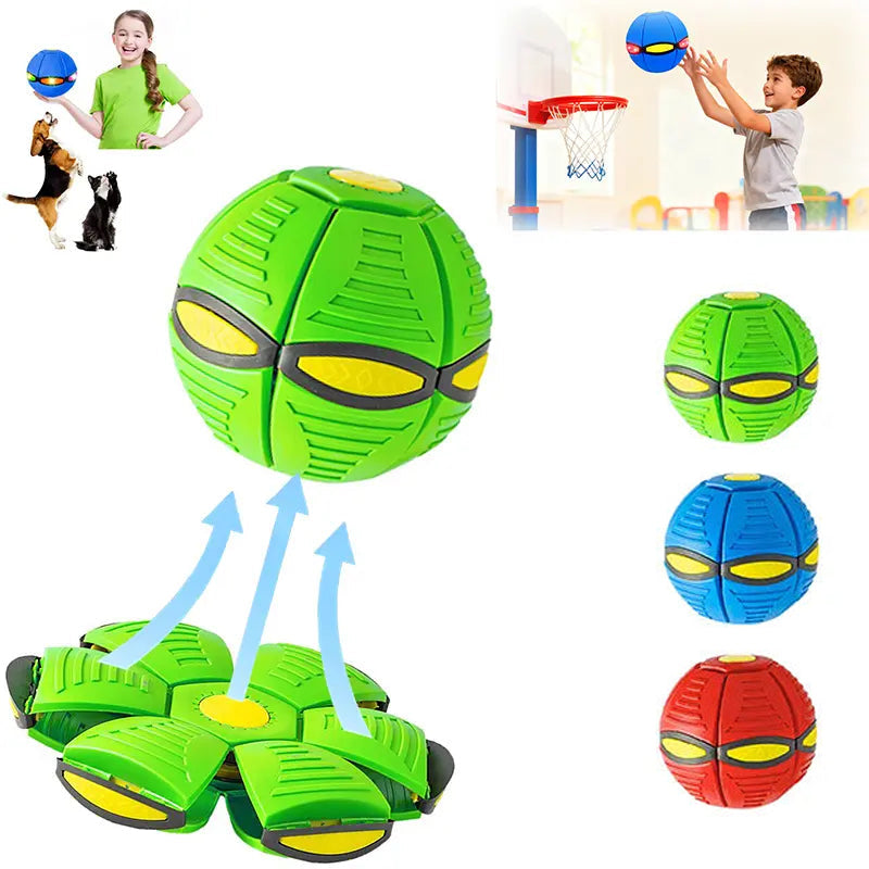 Deformable LED Flying Disc Ball: Parent-Child Interactive Toy