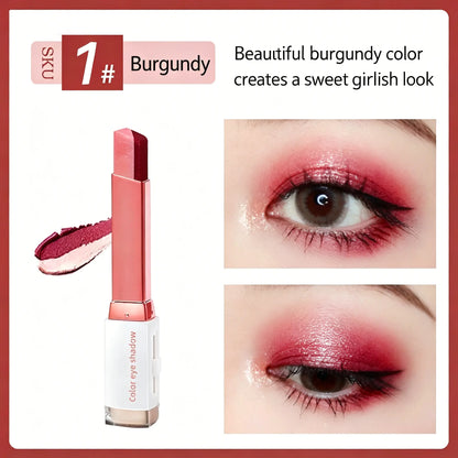 Waterproof Duochrome Shimmer Eyeshadow Stick, Long Lasting Glitter Eye Makeup