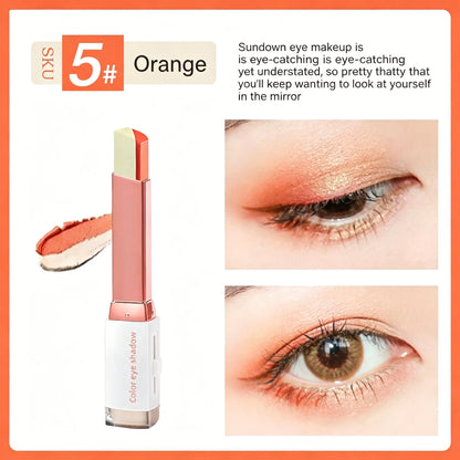 Waterproof Duochrome Shimmer Eyeshadow Stick, Long Lasting Glitter Eye Makeup