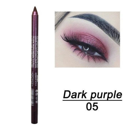 14-Pack Eyeliner Pencil Waterproof Colored Paste Liners