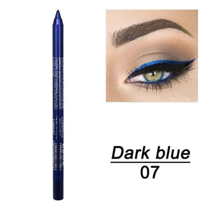 14-Pack Eyeliner Pencil Waterproof Colored Paste Liners