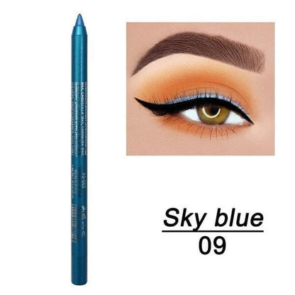 14-Pack Eyeliner Pencil Waterproof Colored Paste Liners