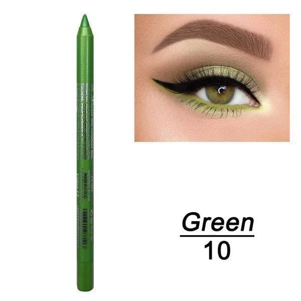 14-Pack Eyeliner Pencil Waterproof Colored Paste Liners