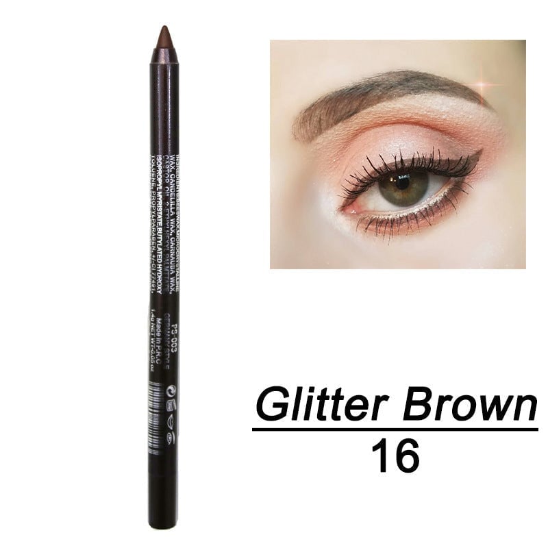 14-Pack Eyeliner Pencil Waterproof Colored Paste Liners
