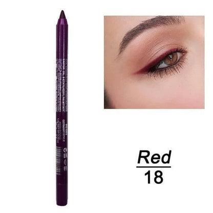 14-Pack Eyeliner Pencil Waterproof Colored Paste Liners