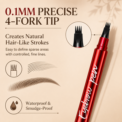2-Pack 4-Tip Microblading Brow Pens – Waterproof & Smudge-Resistant