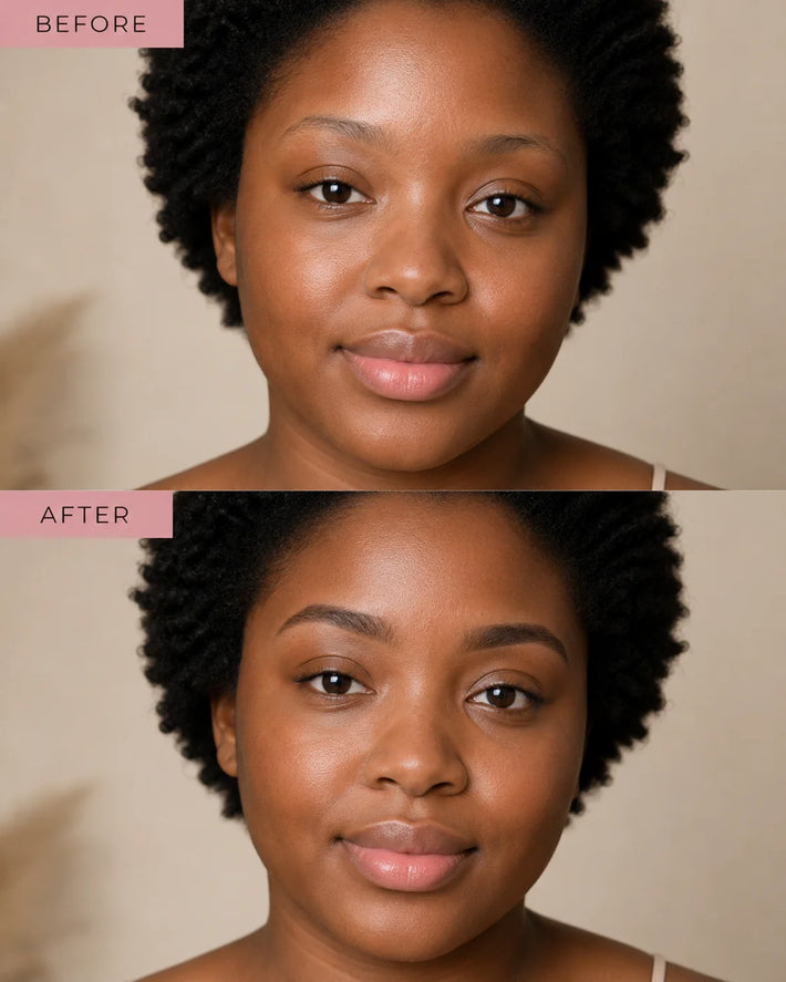 Defined outer eyebrow tail using a precision brow pen
