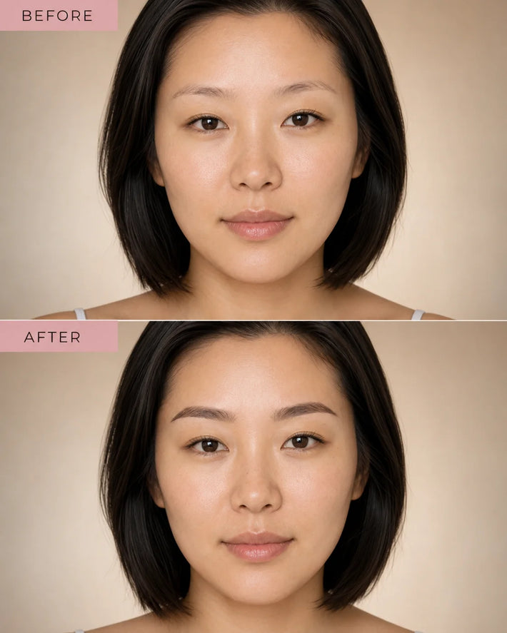 Everyday soft fuller-looking eyebrow result