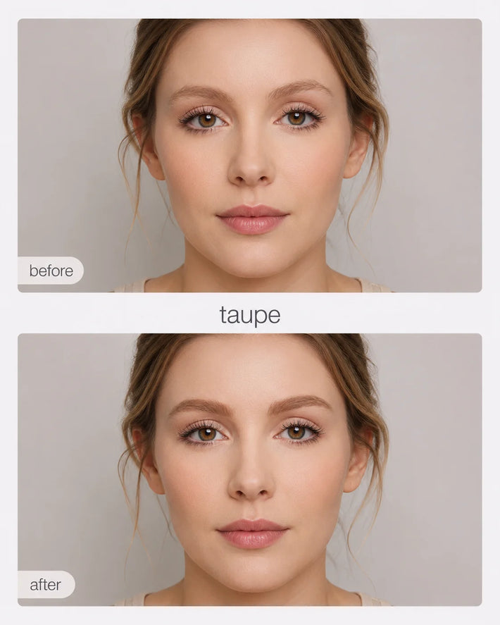 Natural brow strokes filling a sparse arch area