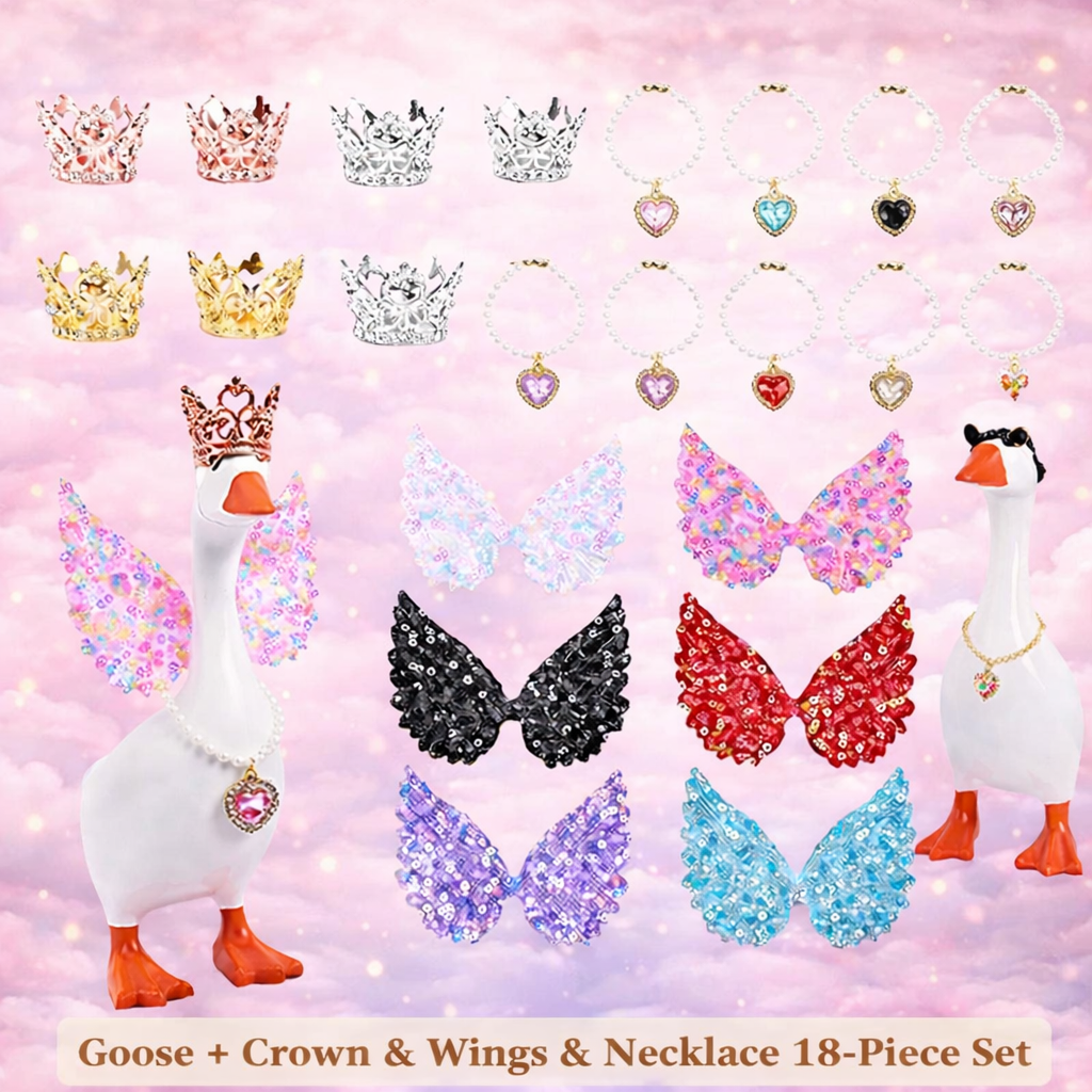 DIY Dress-Up Desk Goose — Magnetic Fun + DIY Decor Accessories💖