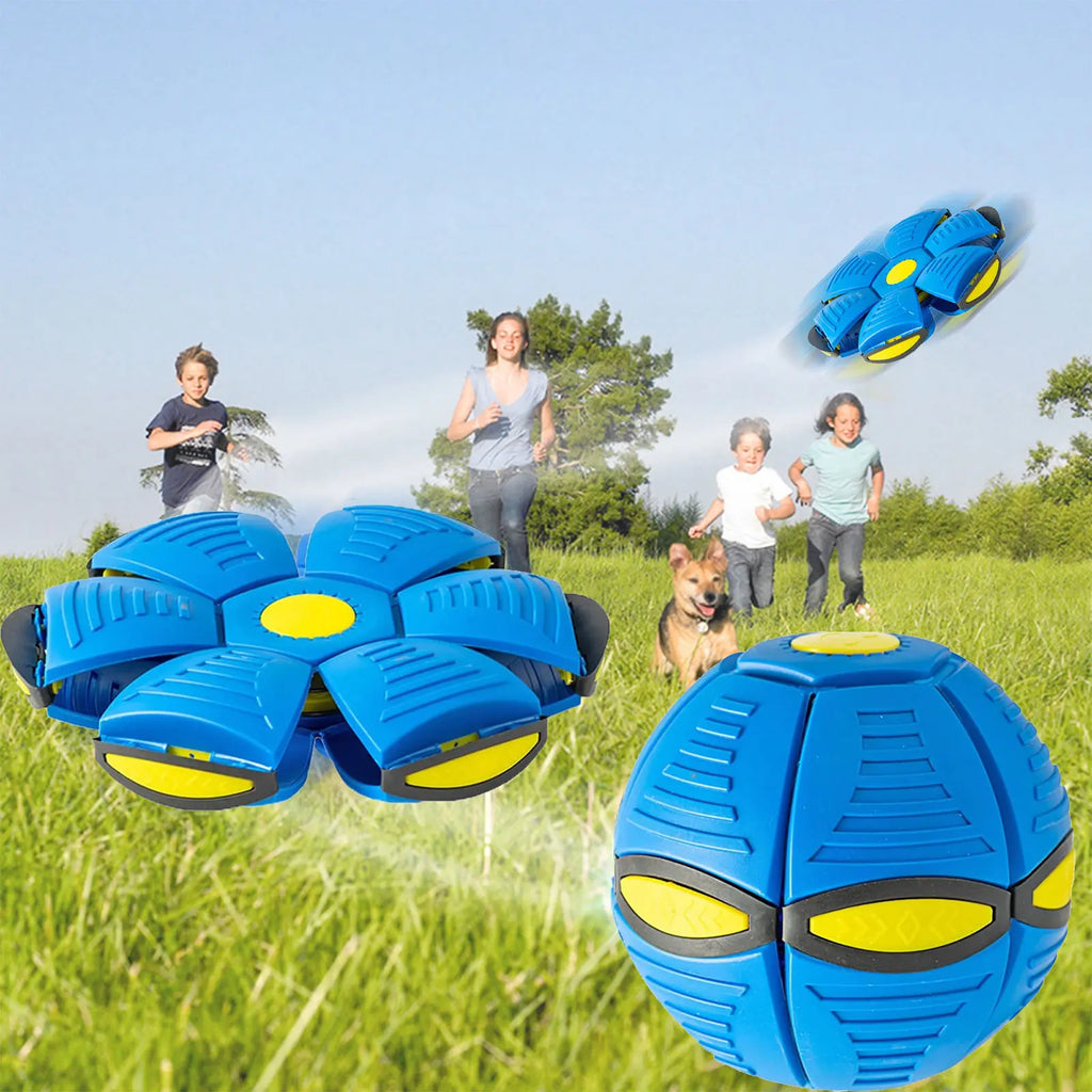 Deformable LED Flying Disc Ball: Parent-Child Interactive Toy