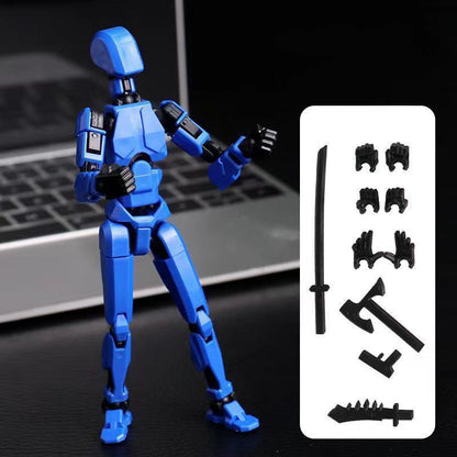 Magnetic antigravity multi-jointed movable doll toys