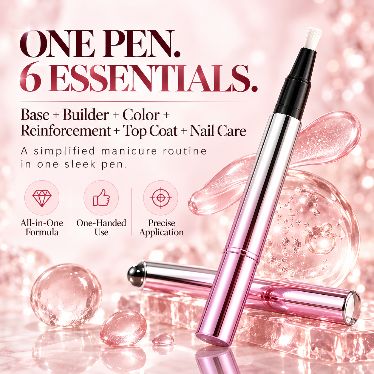 6-in-1 Cat Eye Gel Pen all-in-one formula