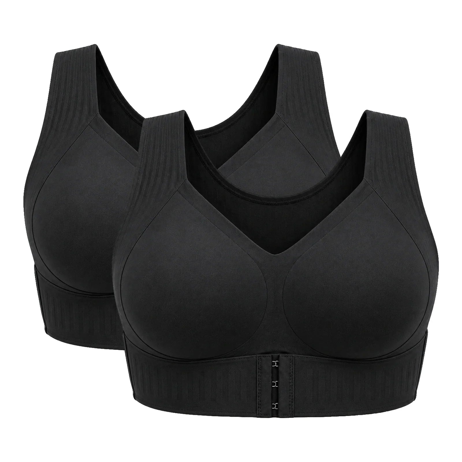 Beige bra on white background