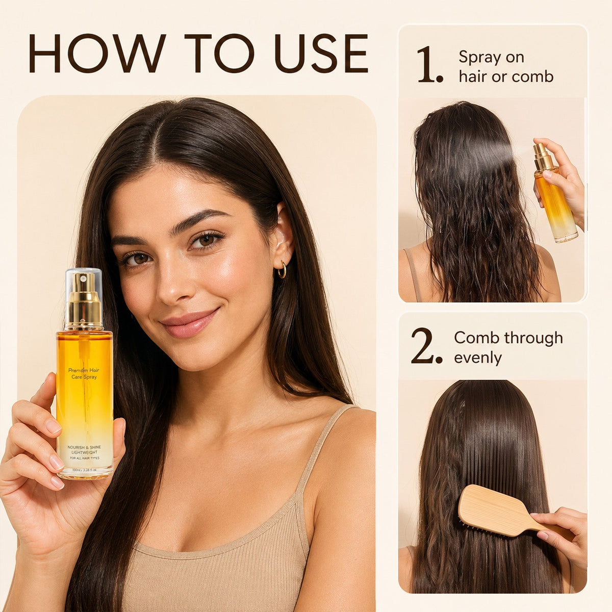 Leave-In Hair Essential Oil Spray