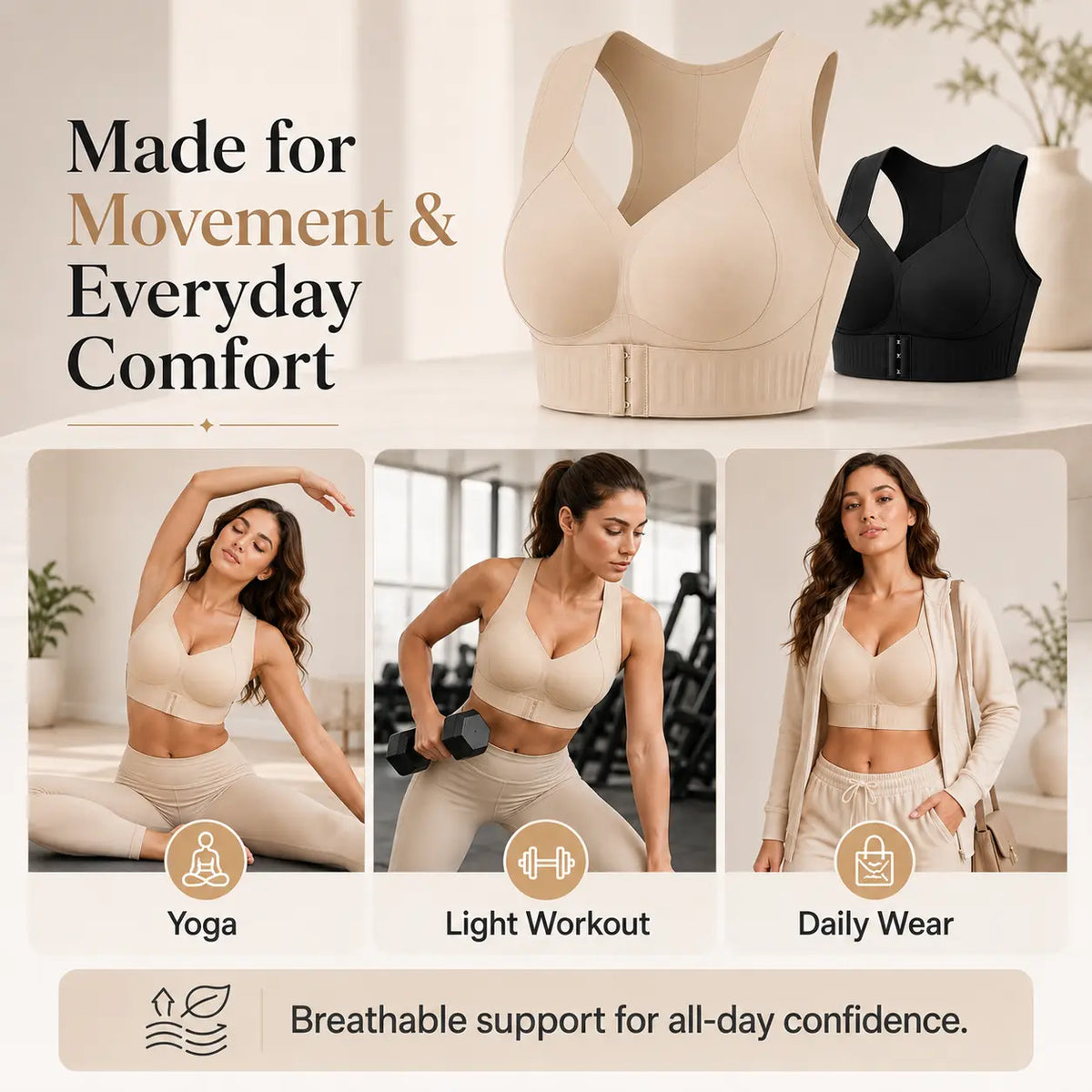 Women's Wireless Comfort Bra 🤍