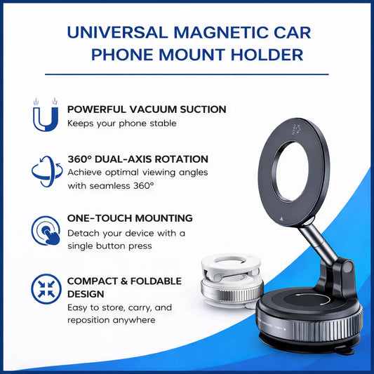 🚗 Universal Magnetic Car Phone Mount Holder 📱—No slips, no distractions
