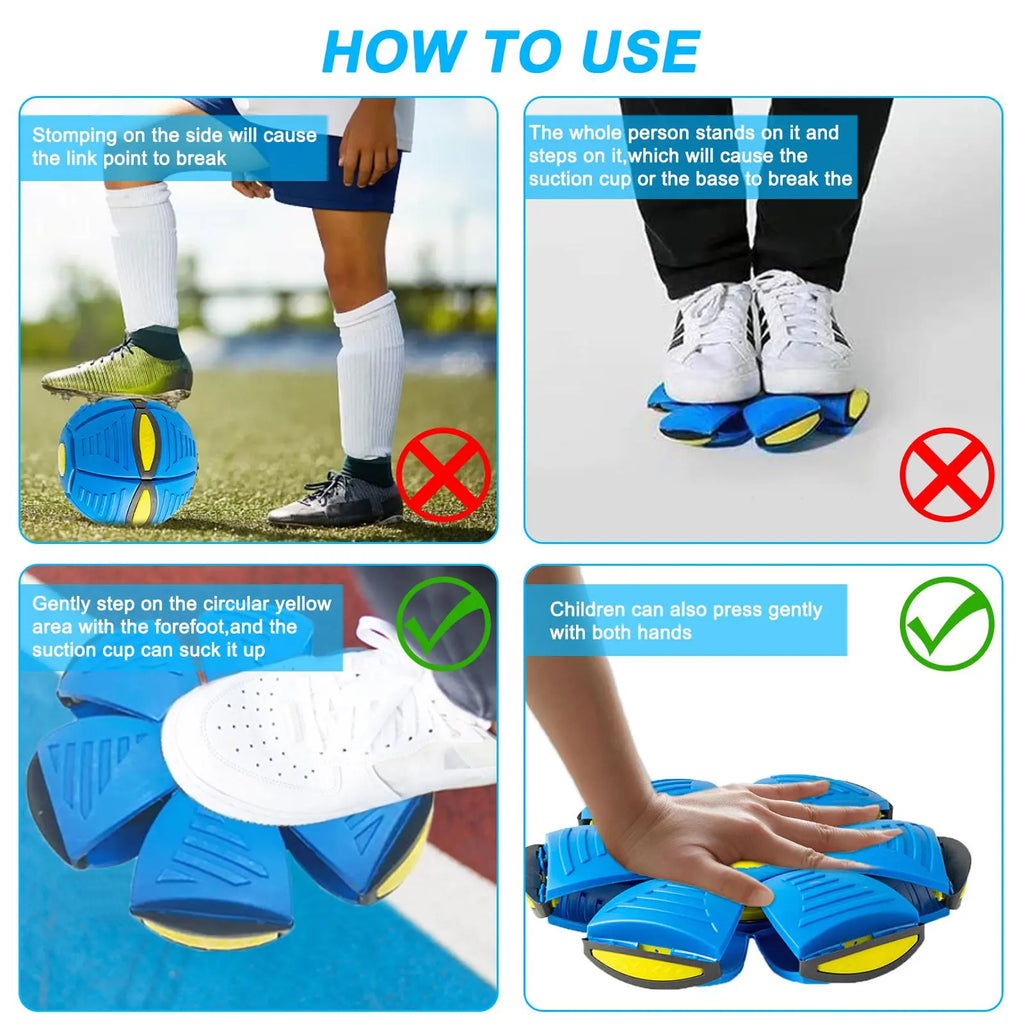 Deformable LED Flying Disc Ball: Parent-Child Interactive Toy