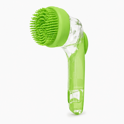 2-in-1 Pet Bath Brush & Shampoo Dispenser