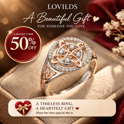 LOVILDS New Elegant Two-Tone Knot Ring – Perfect Gift | 50% Off🎁