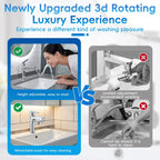360° Swivel Faucet Extender – 2-Mode Splashproof Sprayer (Universal 20/22/24mm)