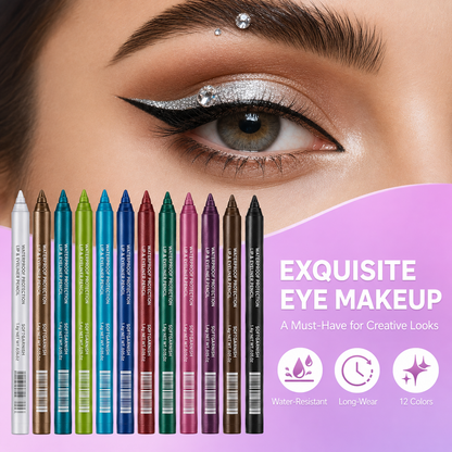 12-SHADE COLORED GEL EYELINER