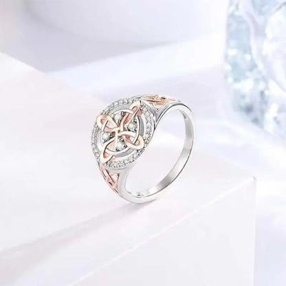 LOVILDS New Elegant Two-Tone Knot Ring – Perfect Gift | 50% Off🎁