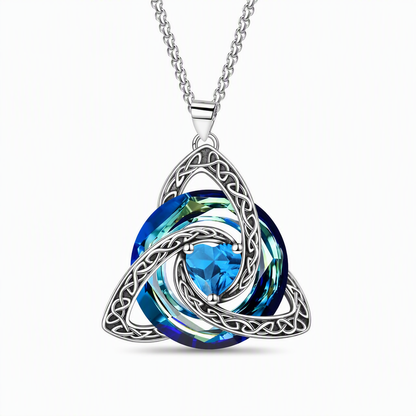 💜50% OFF ✨ Celtic Knot Necklace with Birthstone Heart Pendant – Elegant Gift for Women 💫