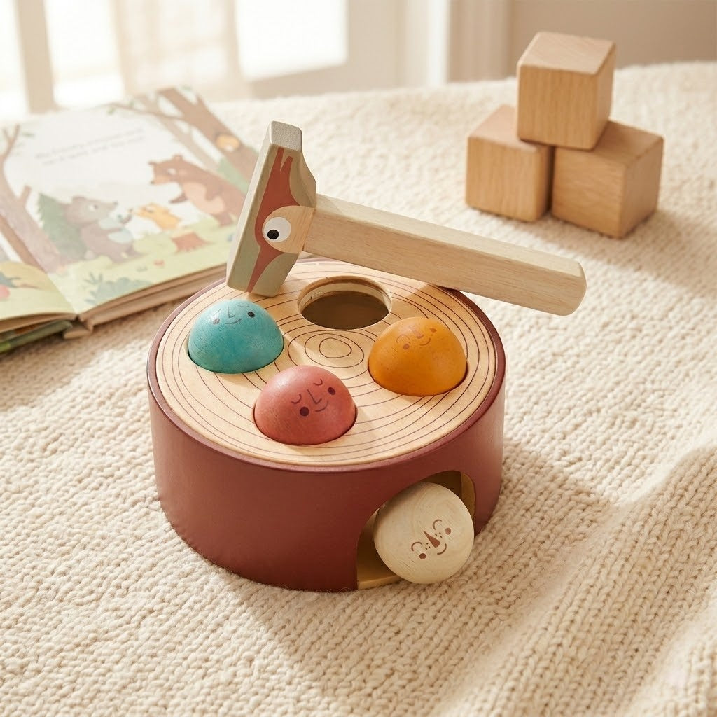 Happy Face Hammer & Ball Pounding Toy